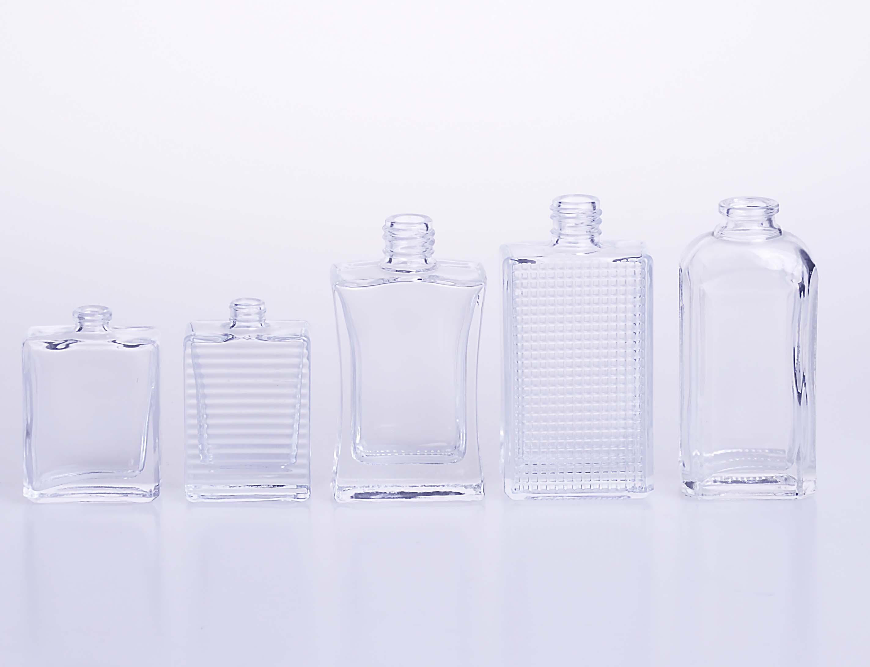20ml 50ml 60ml定制的扁平方形玻璃香水瓶