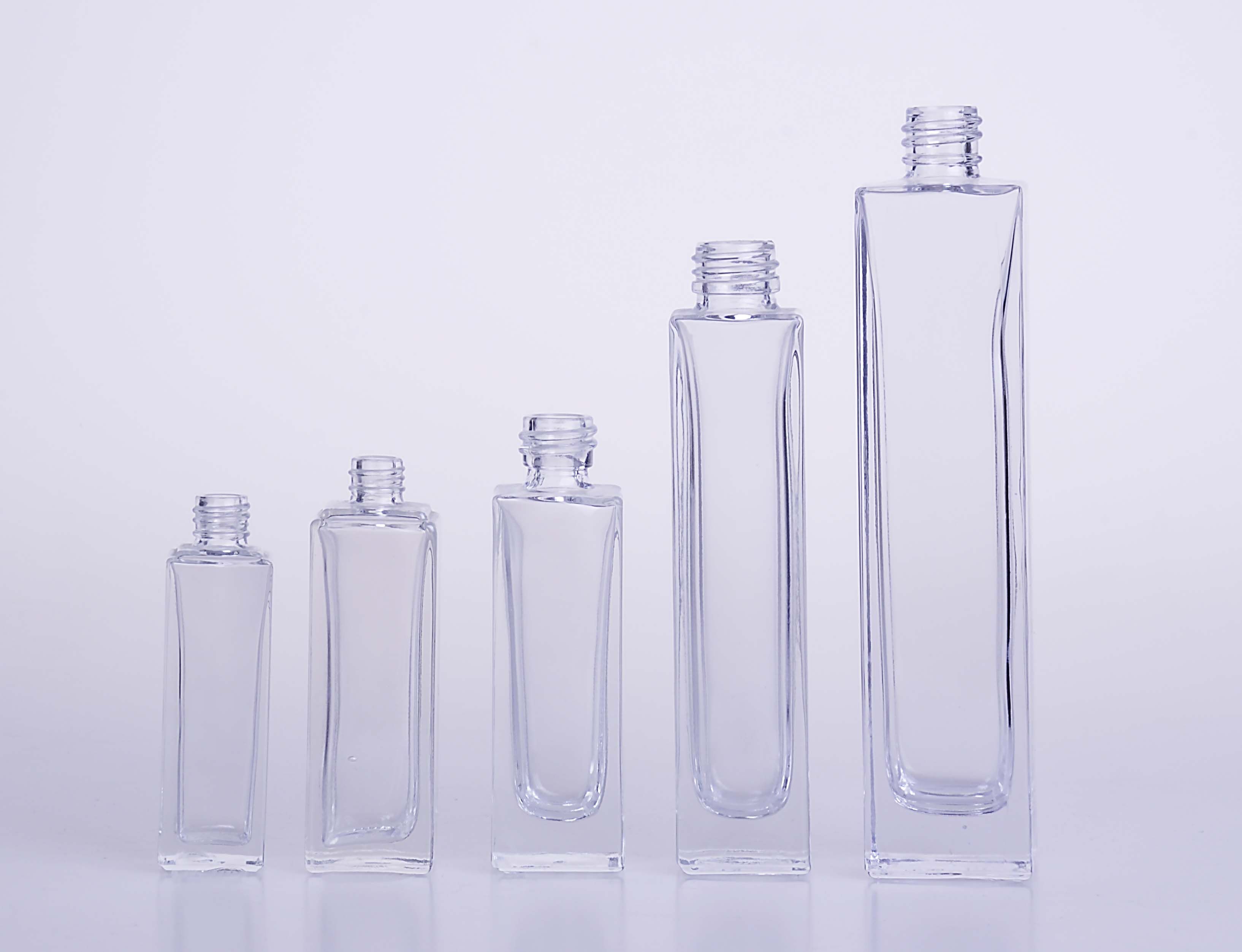 定制长方形玻璃香水瓶