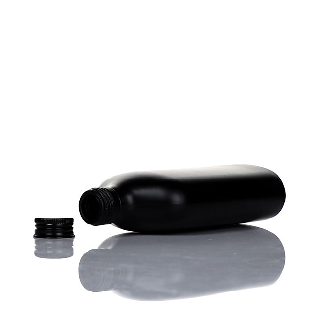 50ml 100ml 200ml 250ml 350ml 500ml方形平坦玻璃汁瓶带螺丝盖