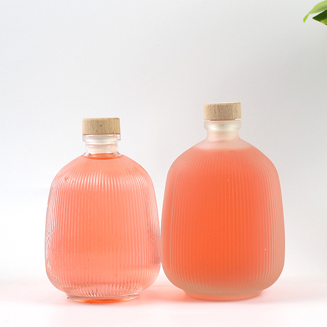 400毫升500毫升550ml圆形水滴垂直酒吧水果酒瓶与软木