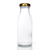 4盎司8盎司16盎司圆形透明玻璃瓶用于水汁牛奶咖啡