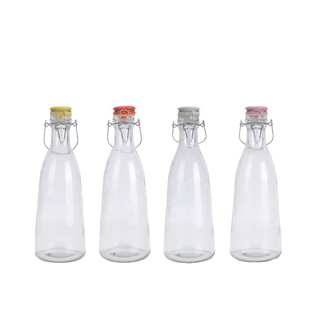 500ml 1000ml扣玻璃酶果汁牛奶瓶